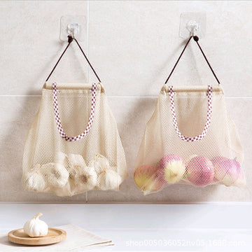Polyester Mesh Kitchen Storage Bag Portable